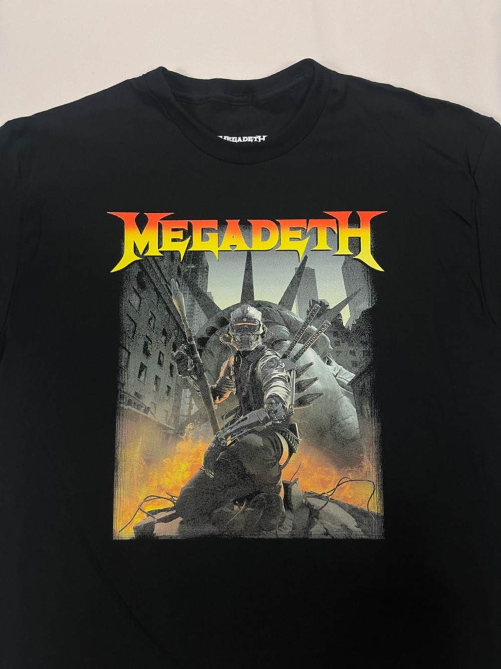 Megadeth Black T-Shirt, heavy metal band tour concert merch tee (NEW CONDITION)